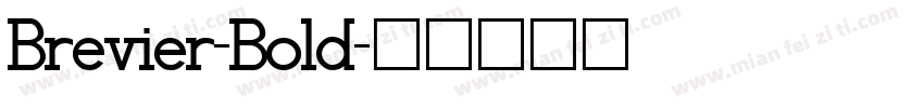 Brevier-Bold字体转换