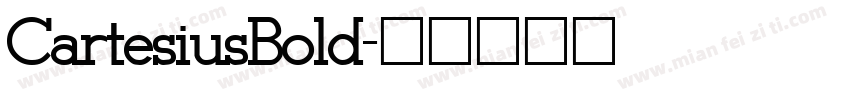 CartesiusBold字体转换