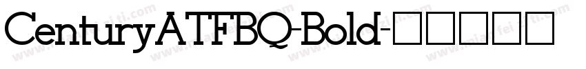 CenturyATFBQ-Bold字体转换