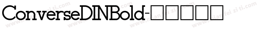 ConverseDINBold字体转换