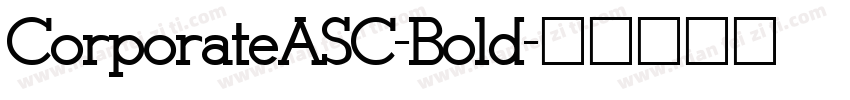 CorporateASC-Bold字体转换