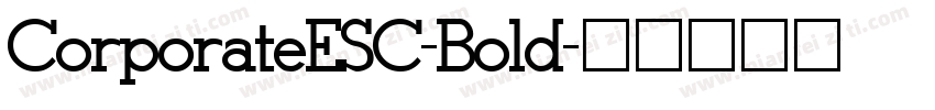 CorporateESC-Bold字体转换