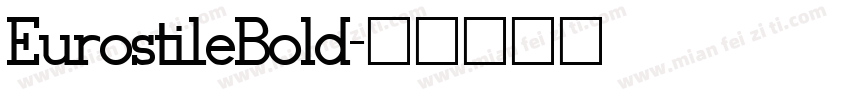 Eurosti1eBold字体转换