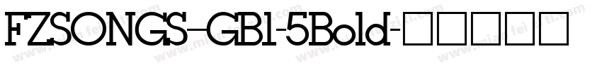 FZSONGS--GB1-5Bold字体转换