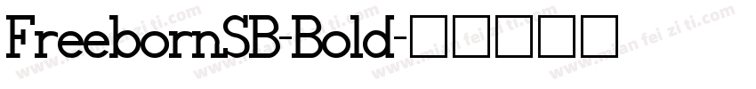 FreebornSB-Bold字体转换