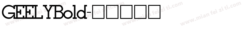 GEELYBold字体转换