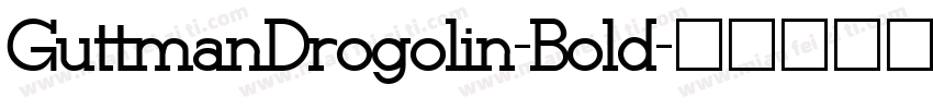 GuttmanDrogolin-Bold字体转换