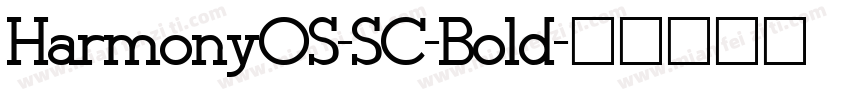 HarmonyOS-SC-Bold字体转换