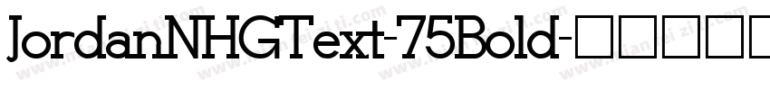 JordanNHGText-75Bold字体转换