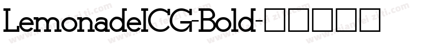 LemonadeICG-Bold字体转换