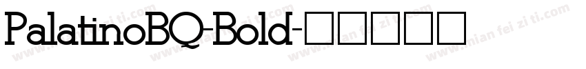 PalatinoBQ-Bold字体转换