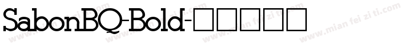 SabonBQ-Bold字体转换
