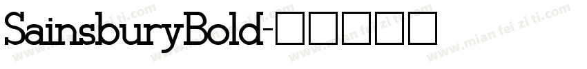 SainsburyBold字体转换