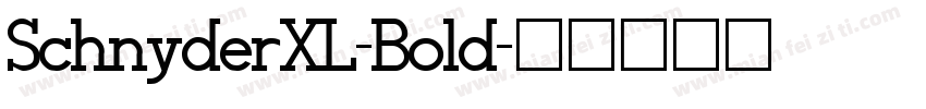 SchnyderXL-Bold字体转换