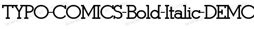 TYPO-COMICS-Bold-Italic-DEMO字体转换