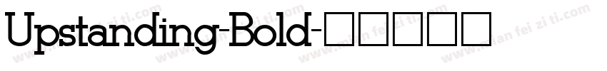 Upstanding-Bold字体转换