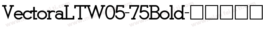 VectoraLTW05-75Bold字体转换
