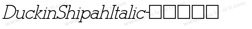 DuckinShipahItalic字体转换