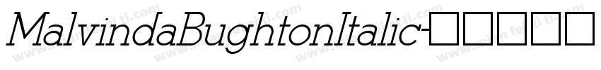 MalvindaBughtonItalic字体转换