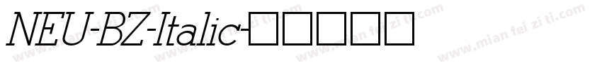 NEU-BZ-Italic字体转换