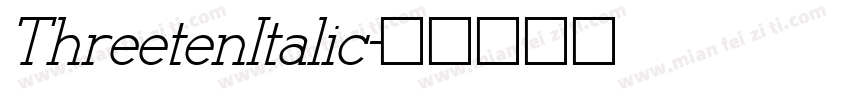 ThreetenItalic字体转换