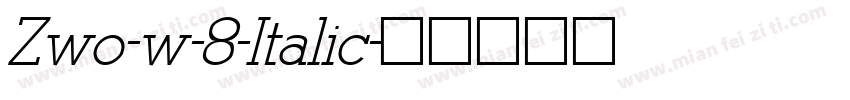 Zwo-w-8-Italic字体转换