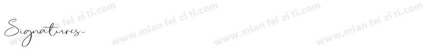 Signatures字体转换