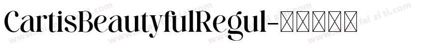 CartisBeautyfulRegul字体转换
