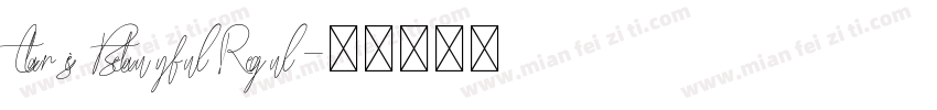 CartisBeautyfulRegul字体转换