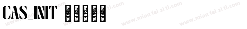CAS_INIT字体转换