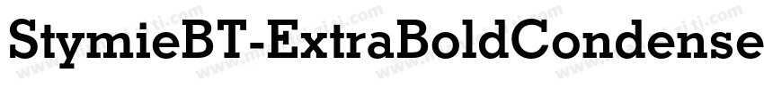 StymieBT-ExtraBoldCondensed字体转换