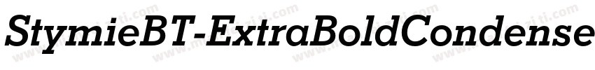 StymieBT-ExtraBoldCondensed字体转换