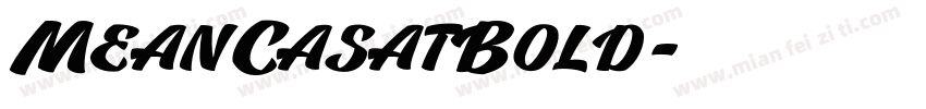 MeanCasatBold字体转换