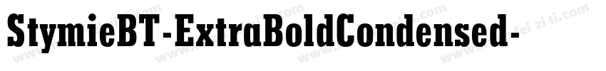 StymieBT-ExtraBoldCondensed字体转换