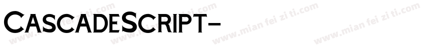 CascadeScript字体转换