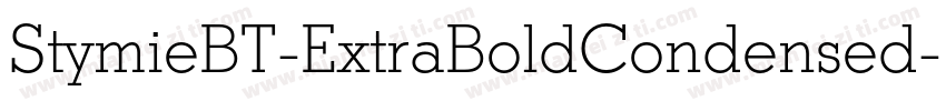 StymieBT-ExtraBoldCondensed字体转换