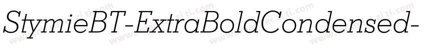 StymieBT-ExtraBoldCondensed字体转换