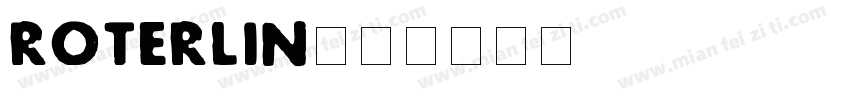 roterlin字体转换