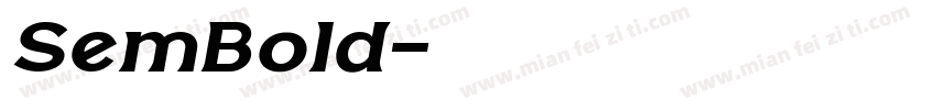 SemBold字体转换