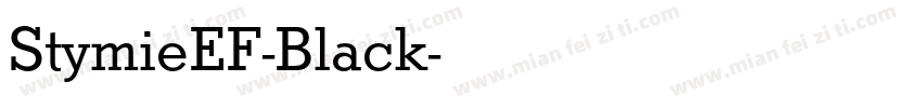 StymieEF-Black字体转换