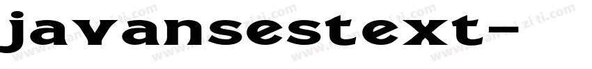 javansestext字体转换