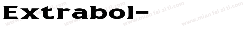 Extrabol字体转换