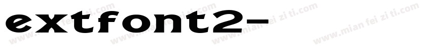 extfont2字体转换