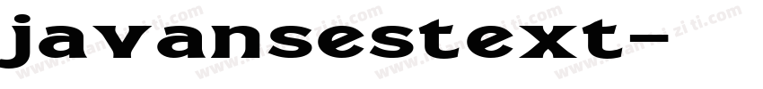 javansestext字体转换