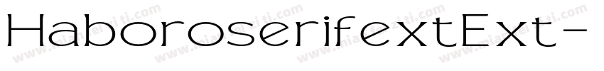 HaboroserifextExt字体转换
