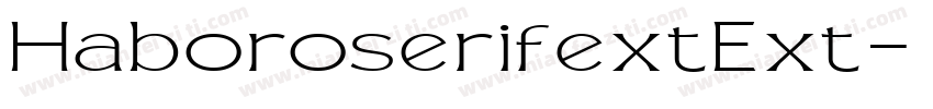HaboroserifextExt字体转换
