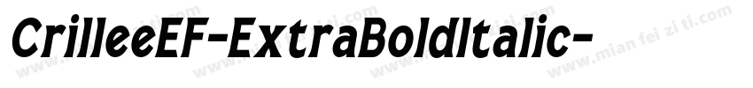 CrilleeEF-ExtraBoldItalic字体转换
