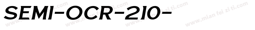 SEMI-OCR-210字体转换