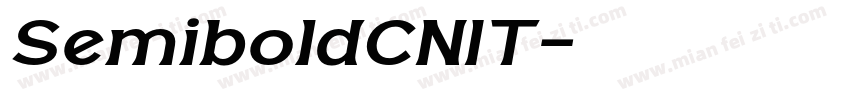 SemiboldCNIT字体转换