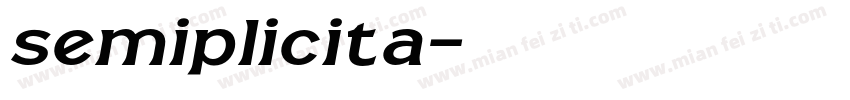 semiplicita字体转换